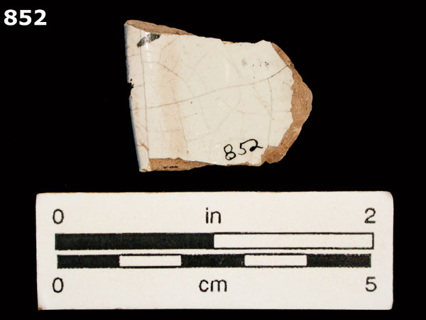 HUEJOTZINGO BLUE ON WHITE specimen 852 rear view