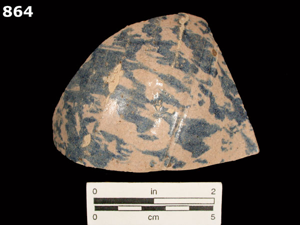 SANTA ELENA MOTTLED BLUE ON WHITE specimen 864 