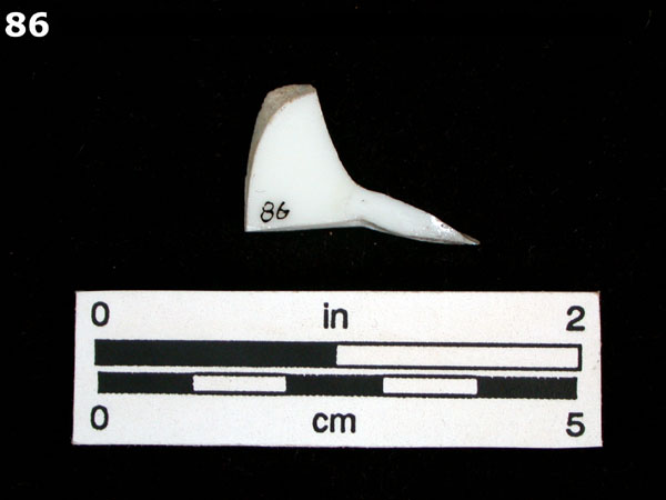 PORCELAIN, BONE CHINA specimen 86 rear view