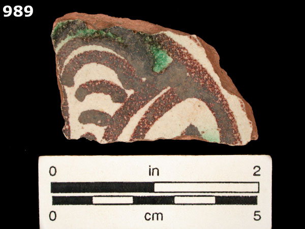 PANAMA POLYCHROME-TYPE A specimen 989 front view