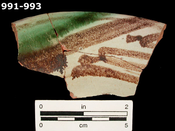 PANAMA POLYCHROME-TYPE A specimen 991 front view