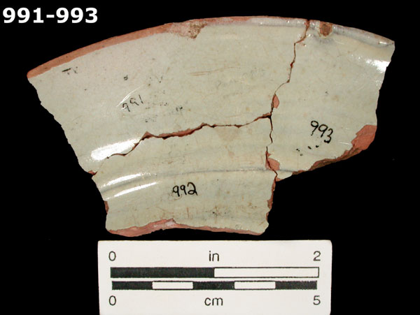 PANAMA POLYCHROME-TYPE A specimen 991 rear view