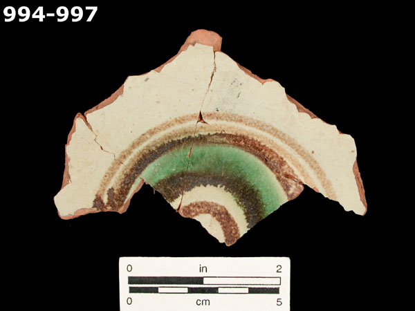 PANAMA POLYCHROME-TYPE A specimen 997 front view