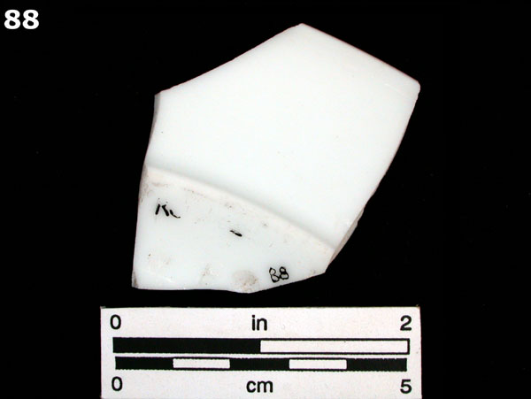 PORCELAIN, BONE CHINA specimen 88 rear view