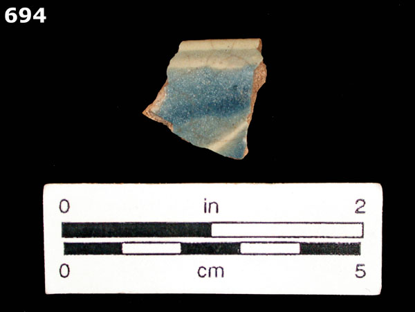 SAN LUIS BLUE ON WHITE specimen 694 front view