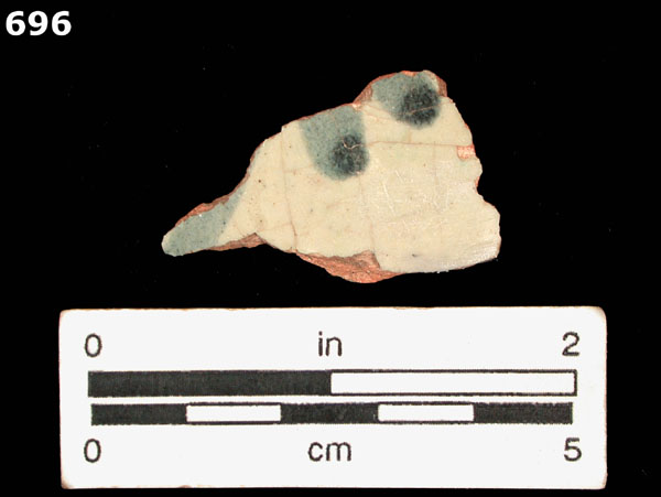 SAN LUIS BLUE ON WHITE specimen 696 front view