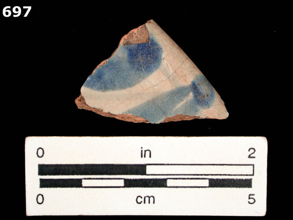 SAN LUIS BLUE ON WHITE specimen 697 front view