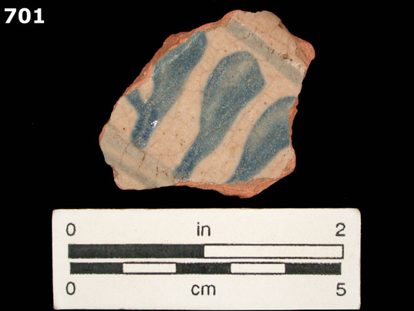 SAN LUIS BLUE ON WHITE specimen 701 front view