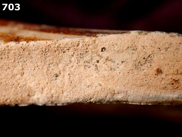 SAN LUIS BLUE ON WHITE specimen 703 side view