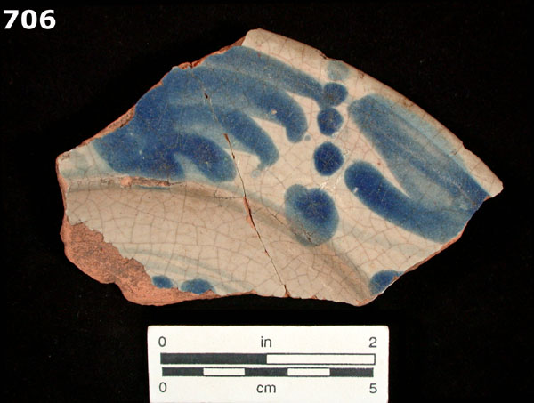 SAN LUIS BLUE ON WHITE specimen 706 front view