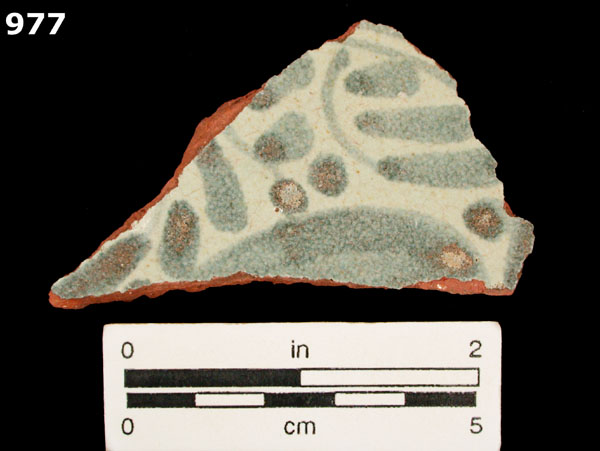 PANAMA BLUE ON WHITE specimen 977 