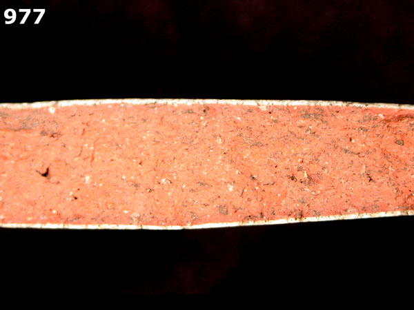 PANAMA BLUE ON WHITE specimen 977 side view