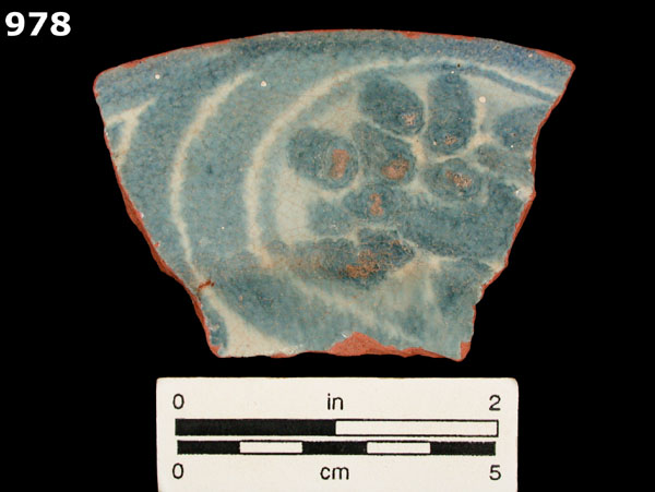 PANAMA BLUE ON WHITE specimen 978 