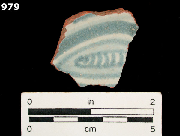 PANAMA BLUE ON WHITE specimen 979 