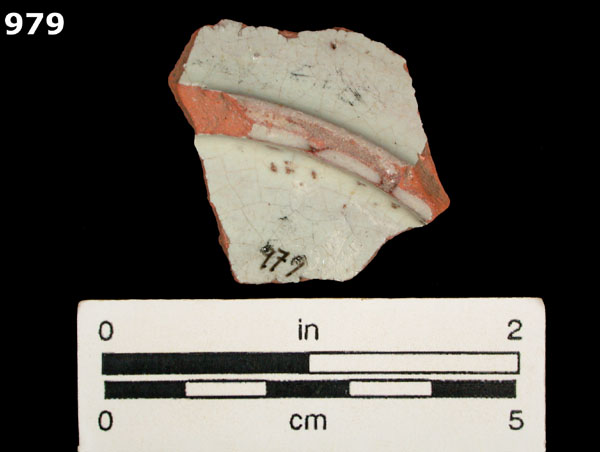 PANAMA BLUE ON WHITE specimen 979 rear view