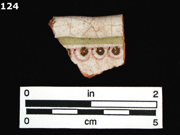 FAIENCE, SEINE POLYCHROME specimen 124 front view