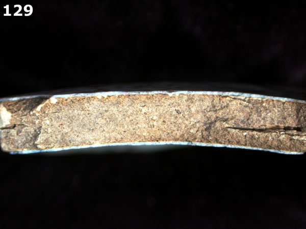 DELFTWARE, SPONGED specimen 129 side view