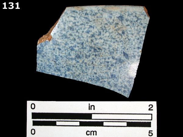 DELFTWARE, SPONGED specimen 131 front view