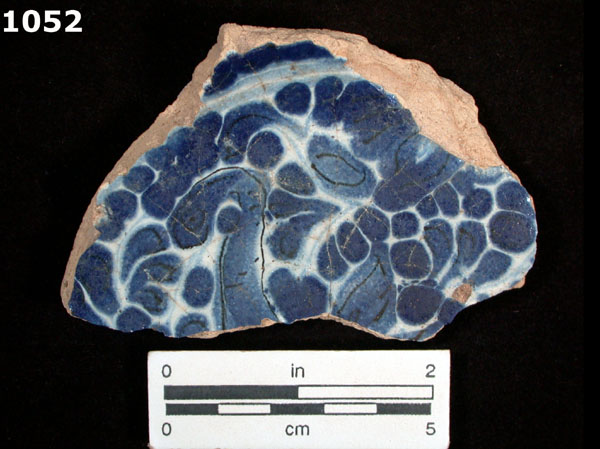 PUEBLA BLUE ON WHITE VARIANT WITH BLACK specimen 1052 