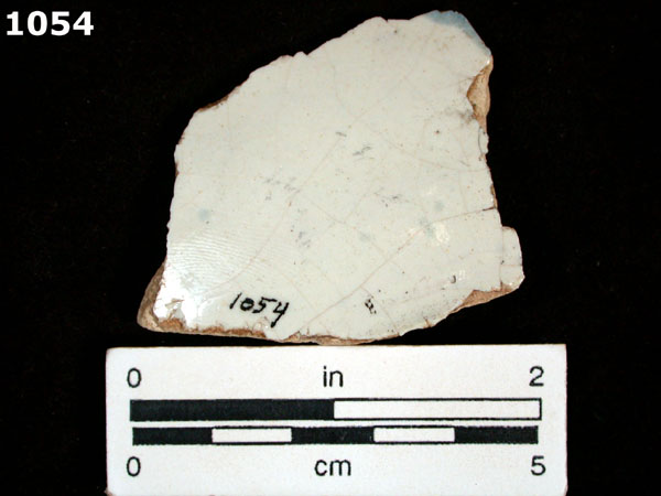 PUEBLA BLUE ON WHITE VARIANT WITH BLACK specimen 1054 rear view