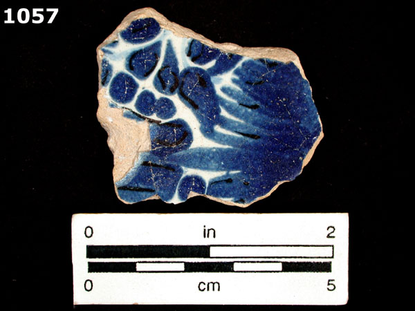 PUEBLA BLUE ON WHITE VARIANT WITH BLACK specimen 1057 