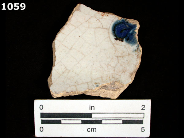 PUEBLA BLUE ON WHITE VARIANT WITH BLACK specimen 1059 