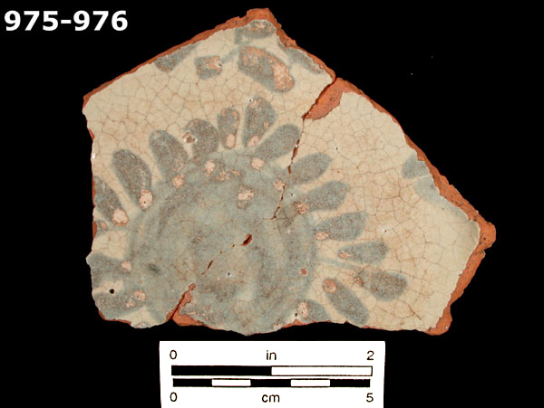 PANAMA BLUE ON WHITE specimen 975 