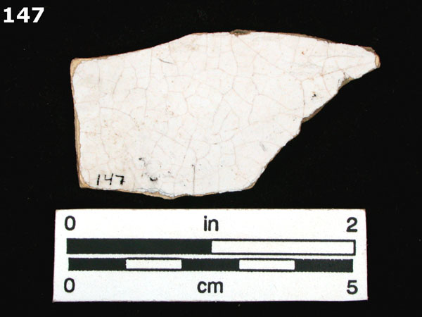 FAIENCE, NORMANDY PLAIN specimen 147 rear view