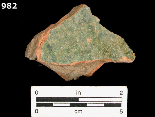 GREEN BACIN/GREEN LEBRILLO specimen 982 