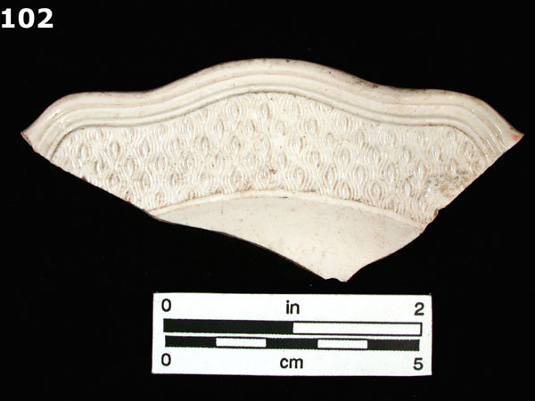 STONEWARE, WHITE SALT GLAZED specimen 102 
