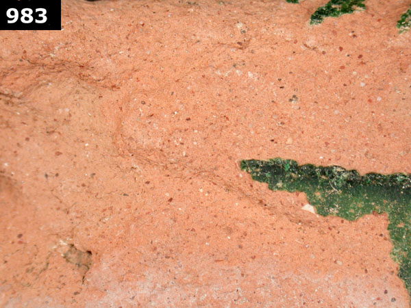 GREEN BACIN/GREEN LEBRILLO specimen 983 side view