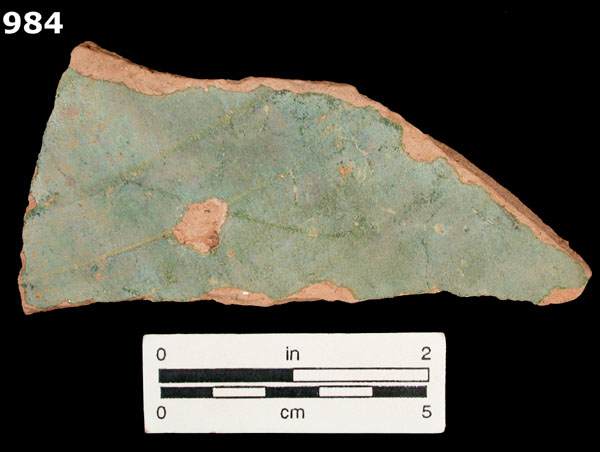 GREEN BACIN/GREEN LEBRILLO specimen 984 