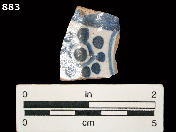 ICHTUCKNEE BLUE ON WHITE specimen 883 front view