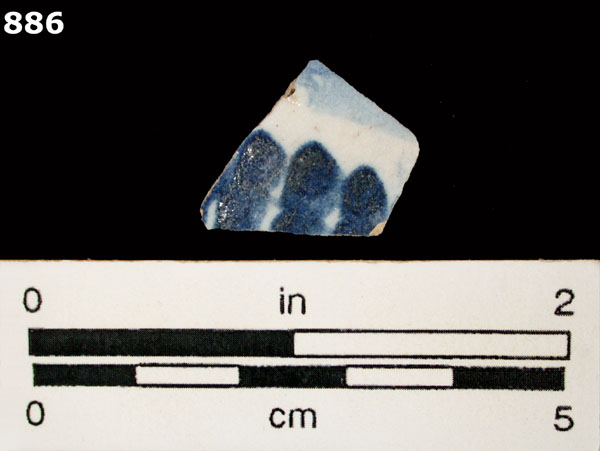 ICHTUCKNEE BLUE ON WHITE specimen 886 front view