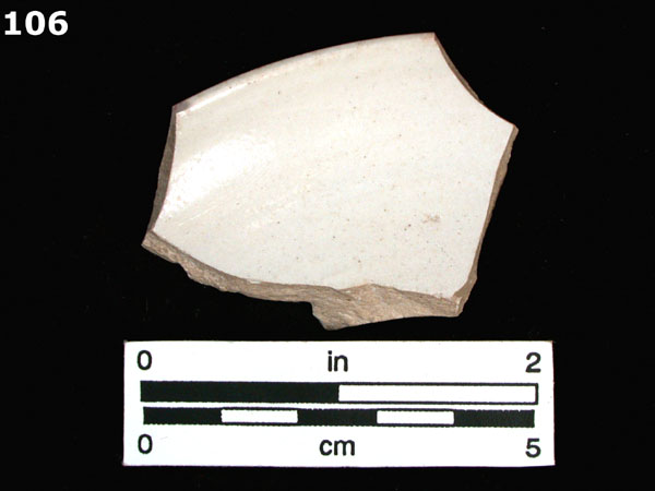 STONEWARE, WHITE SALT GLAZED specimen 106 