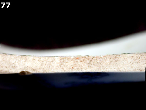 PORCELAIN, ENGLISH SOFT PASTE specimen 77 side view