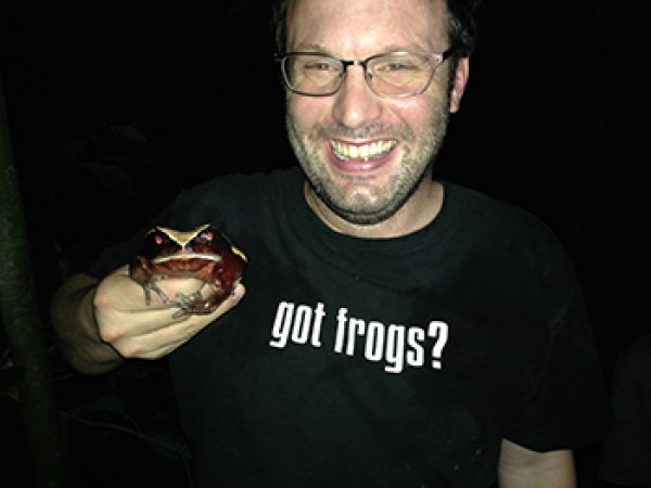 David Blackburn with frog