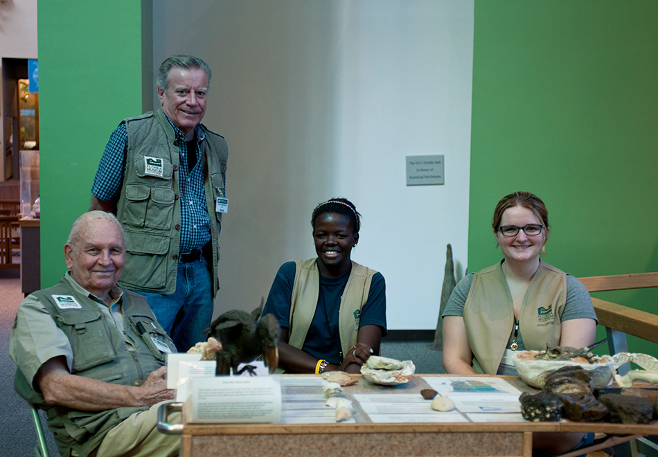 Volunteers table, half header