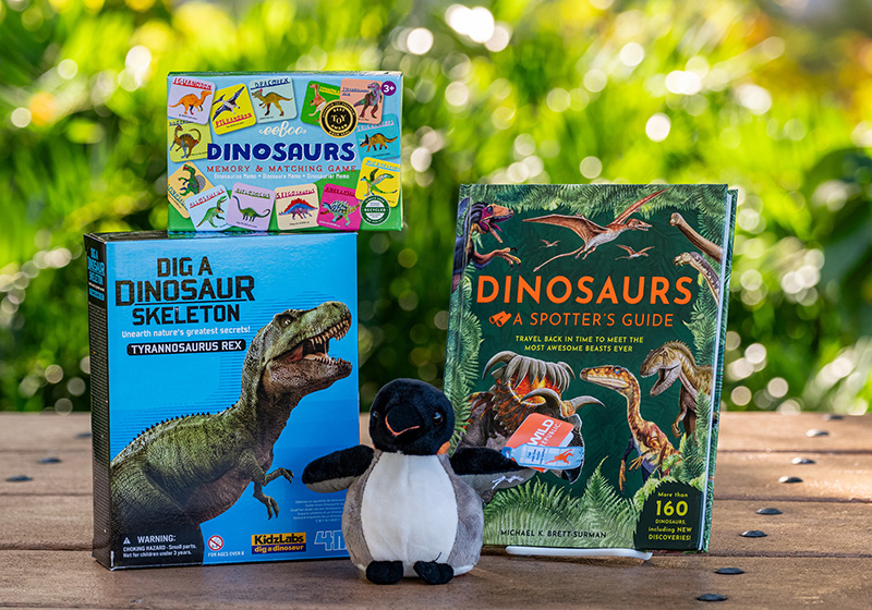 various dinosaur themed books