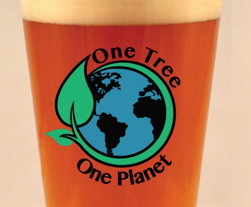 One Tree One Planet beer pint
