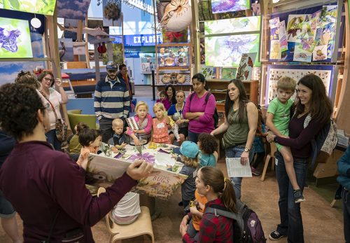 kids and parents enjoy storytime