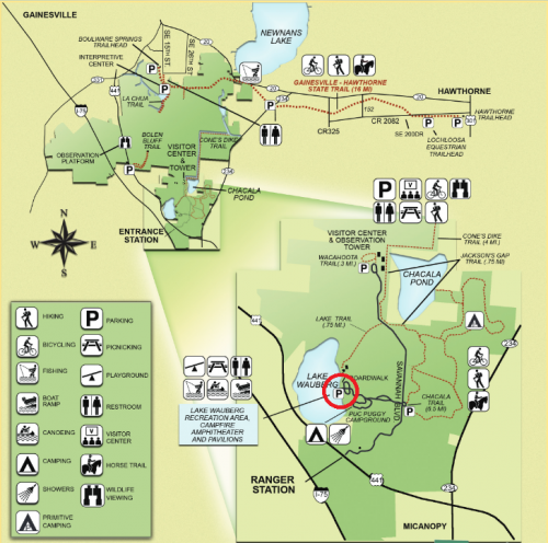 map of paynes prairie