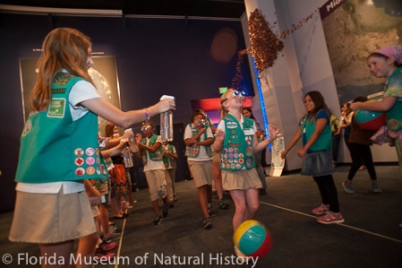 girls scouts participating in an activity