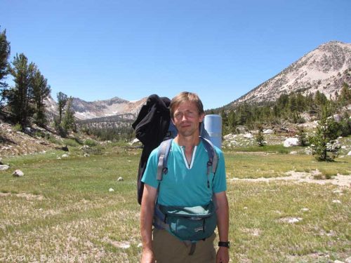 Andrei Sourakov hiking in California