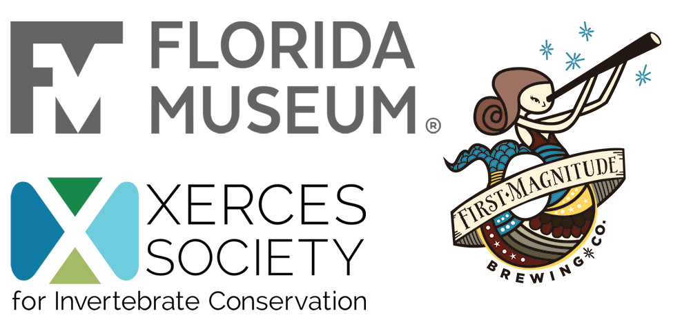 Xerces Society, Florida Museum, and First Magnitide Logos