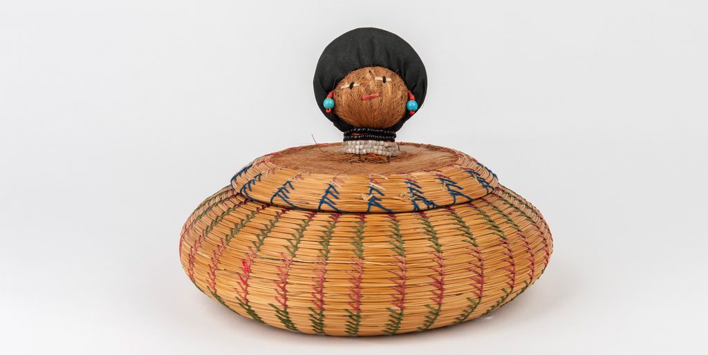 Sweetgrass Basket with Doll Lid