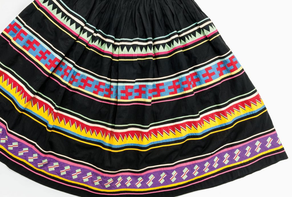 Seminole patchwork woman's skirt