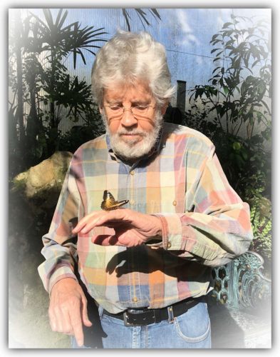 Mr. Carl Wisler with butterfly