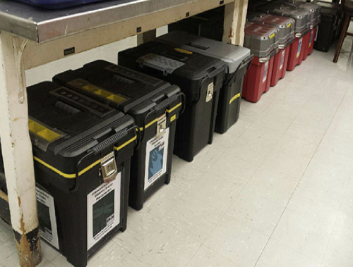 Geo2Go trunks in a row