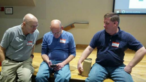 David Bechler (left), Editor, Georgia Journal of Science, Thomas Thurman (middle) GeorgiaFossils.com, Hank Josey (right) 
advanced amateur field researcher
